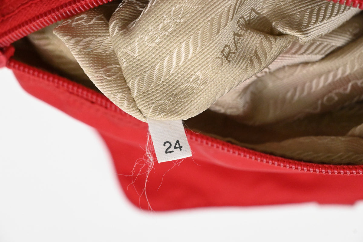 Prada Crossbody Bag in Red Nylon Canvas