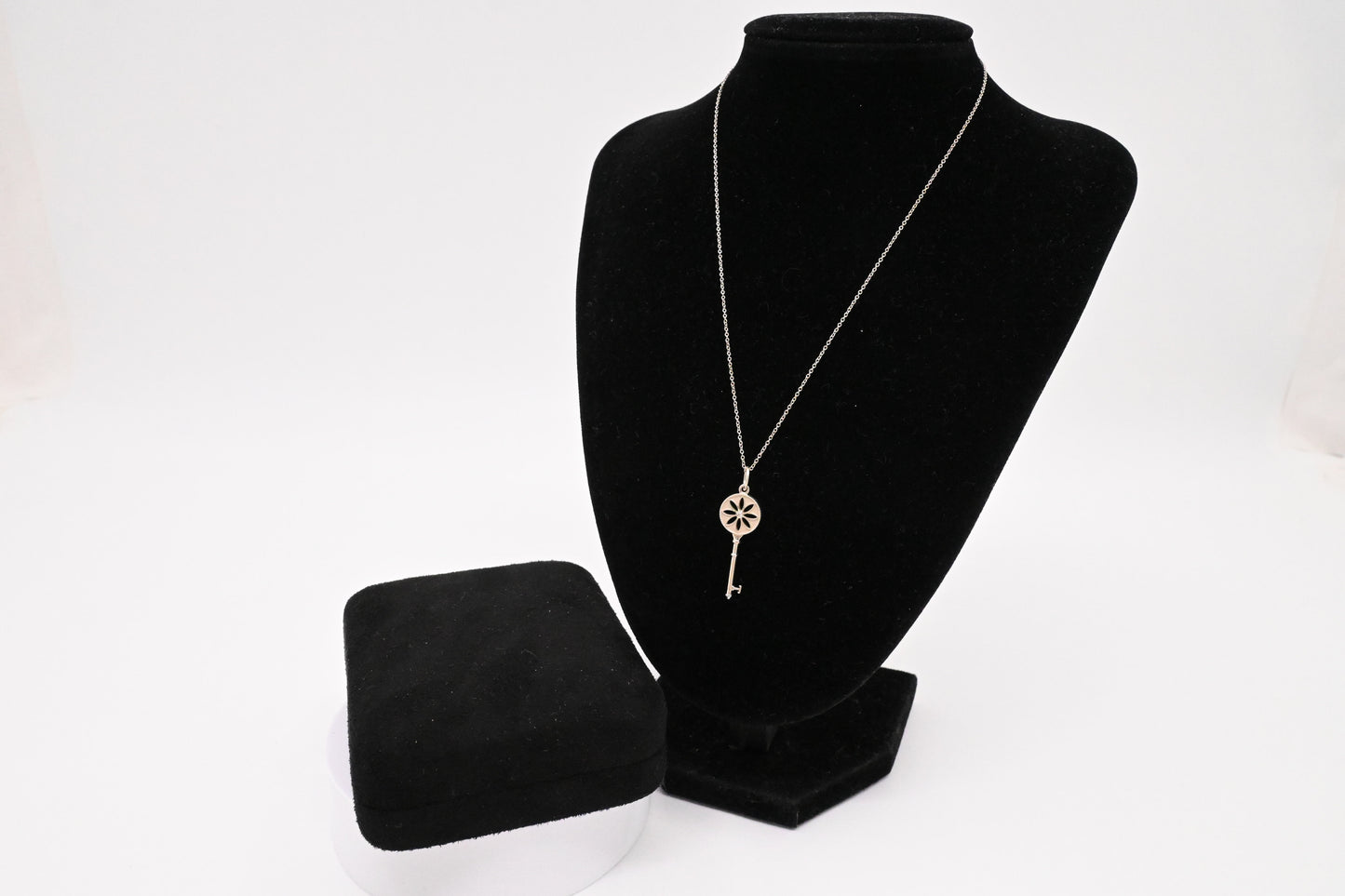 Tiffany & Co. Daisy Key Pendant Necklace in Sterling Silver