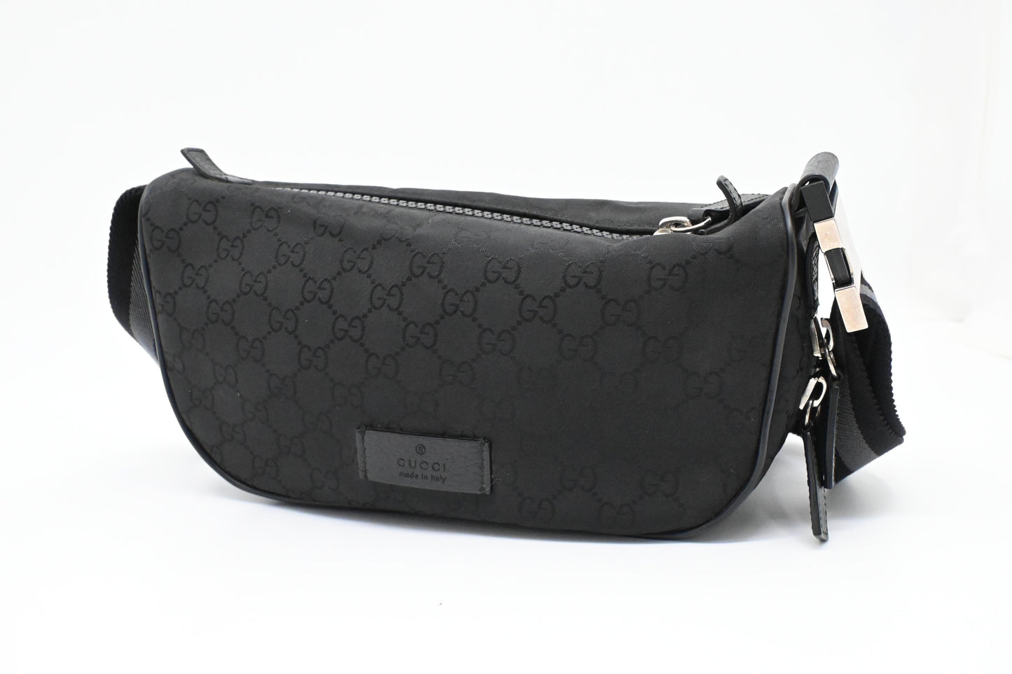 Gucci Waist Bag in Black GG Canvas