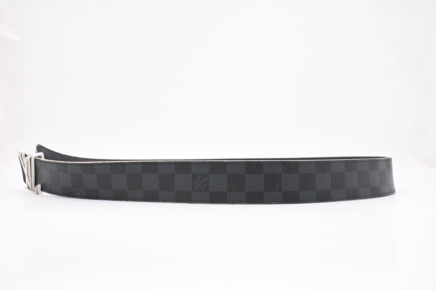 Louis Vuitton Initials Reversible Belt in Damier Cobalt Canvas