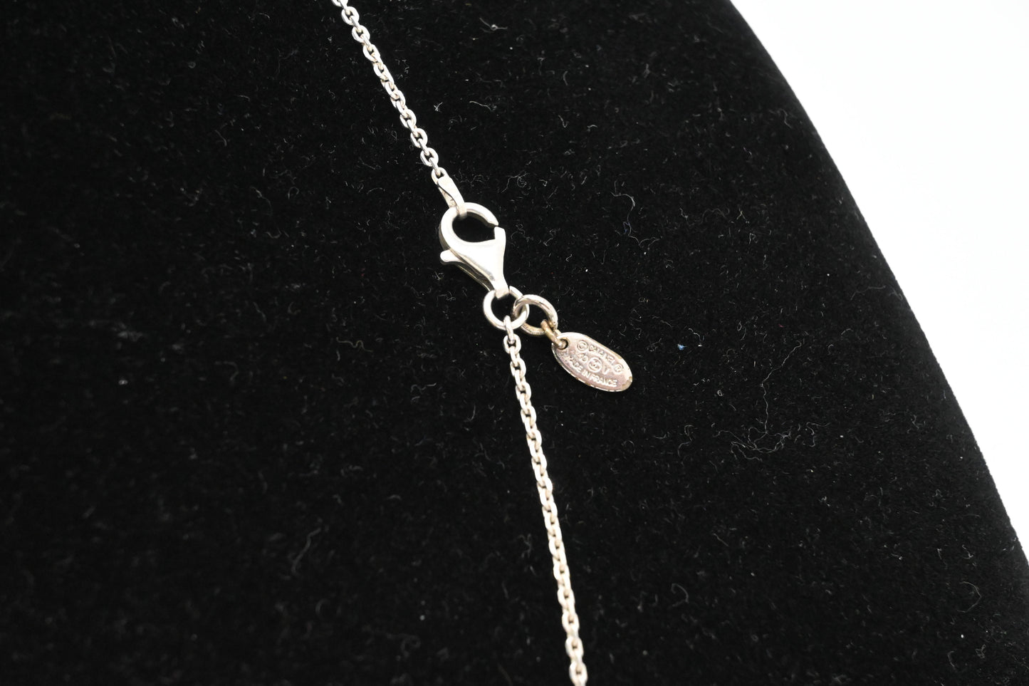 Chanel Pink CC Necklace in Sterling Silver