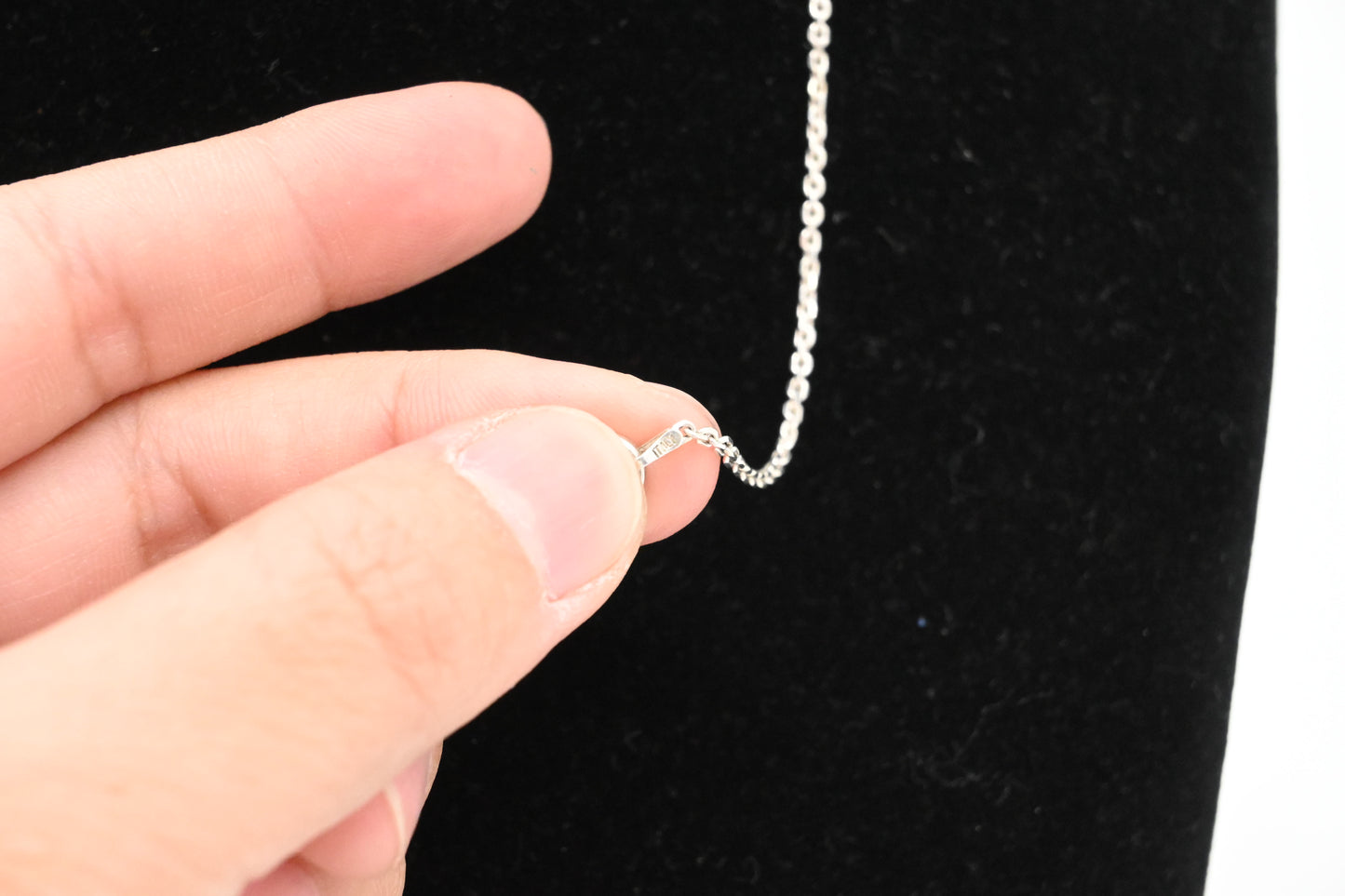 Chanel Pink CC Necklace in Sterling Silver