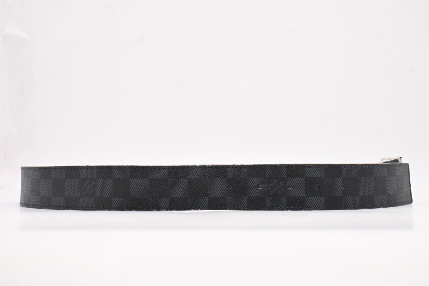 Louis Vuitton Initials Reversible Belt in Damier Cobalt Canvas