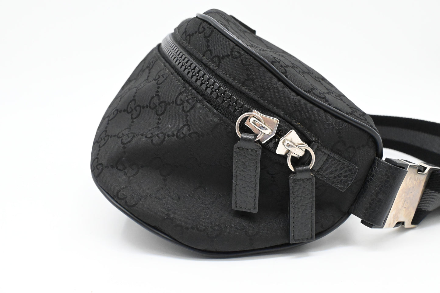 Gucci Waist Bag in Black GG Canvas