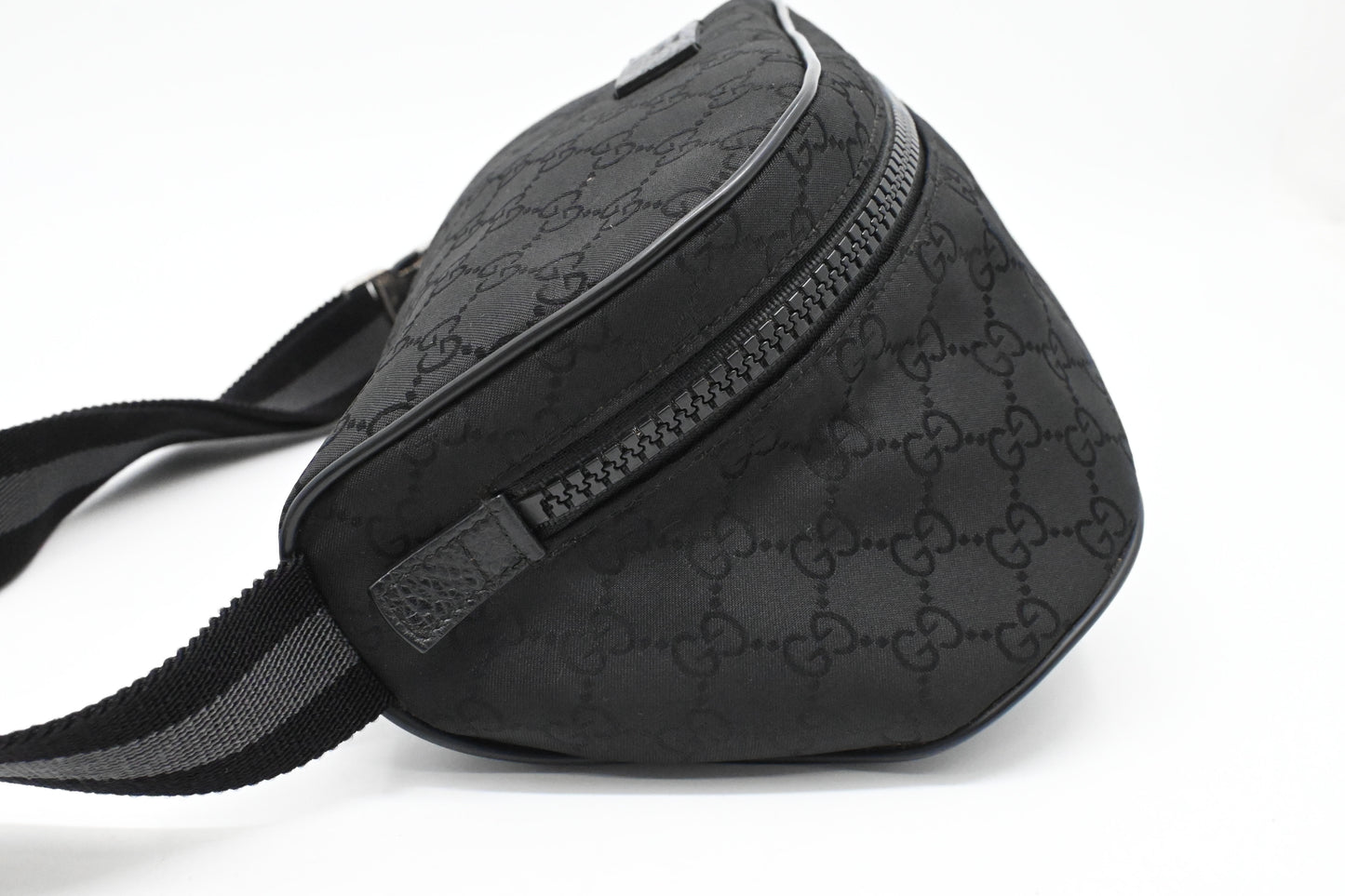 Gucci Waist Bag in Black GG Canvas