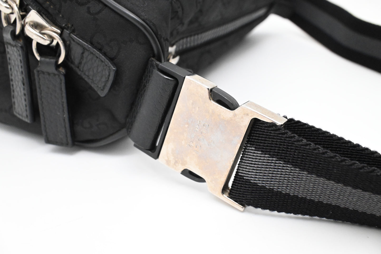 Gucci Waist Bag in Black GG Canvas