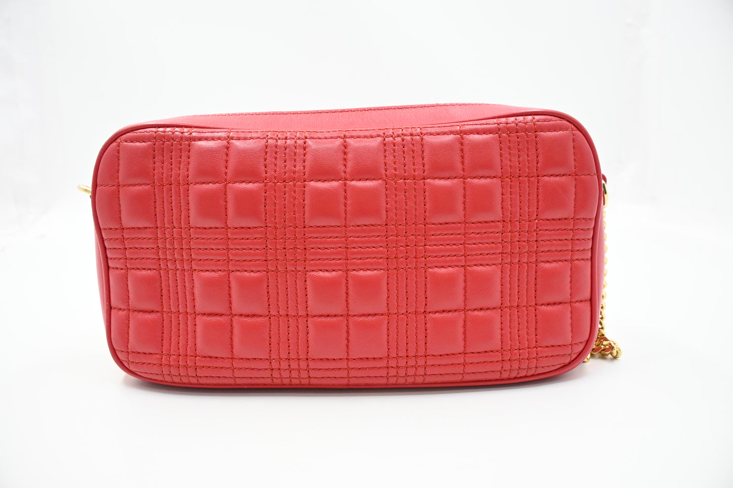 Burberry Lola Camera Bag in Red Leather
