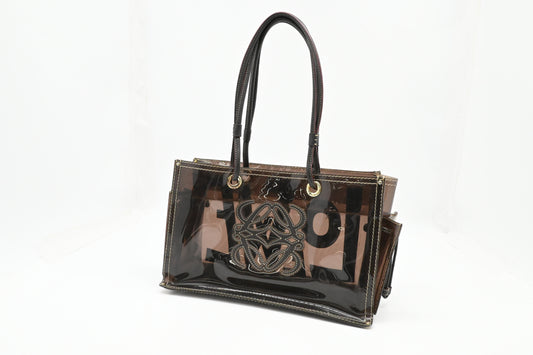 Loewe Shoulder Bag in Brown Clear Vinyl