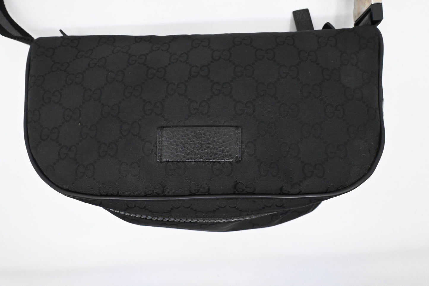 Gucci Waist Bag in Black GG Canvas