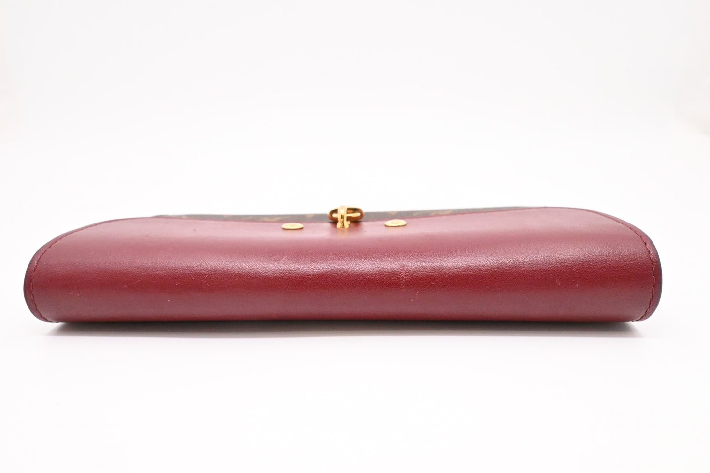 Louis Vuitton Portefeuille Venus Wallet in Monogram and Burgundy Leather