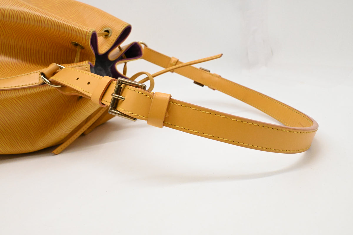 Louis Vuitton Noe in Yellow Epi Leather