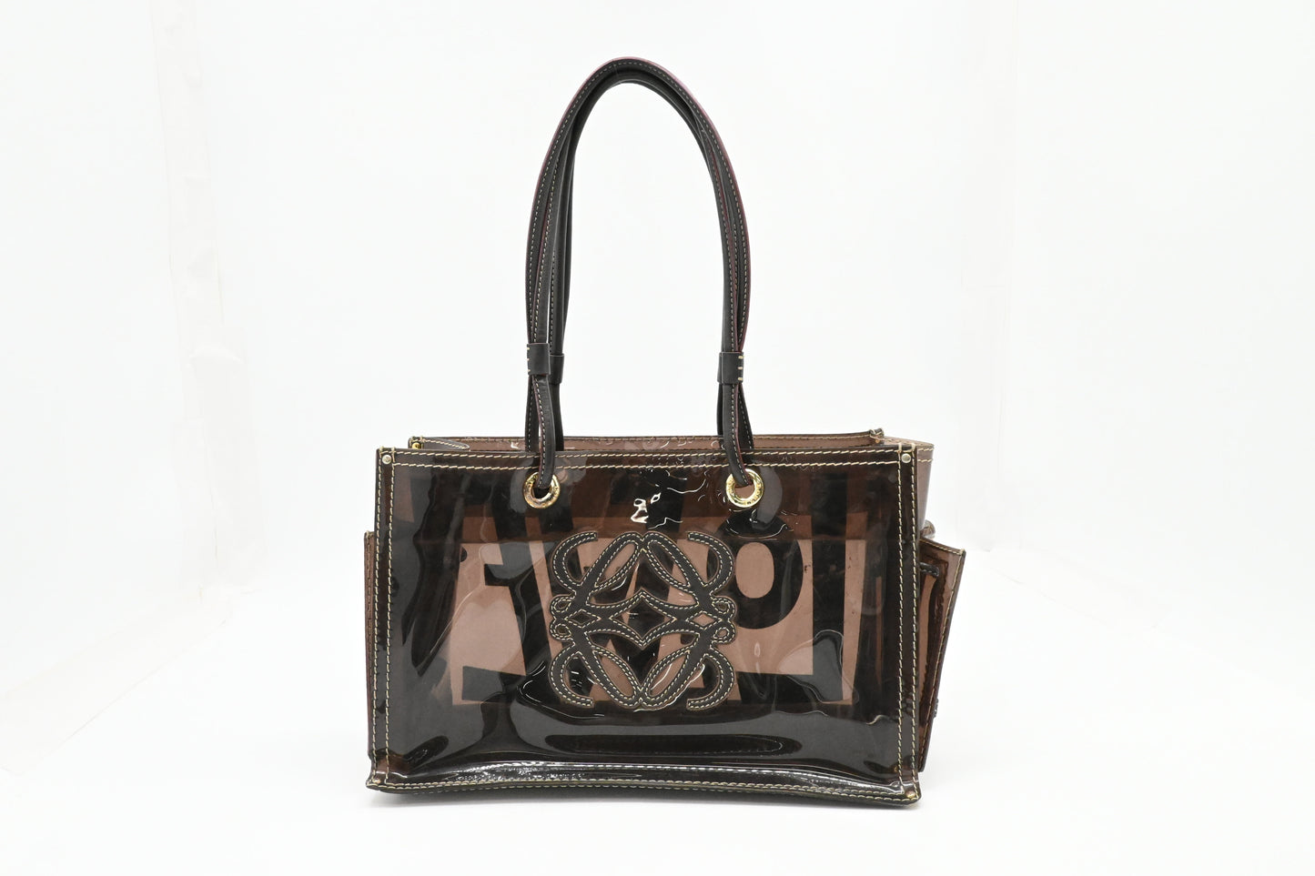 Loewe Shoulder Bag in Brown Clear Vinyl