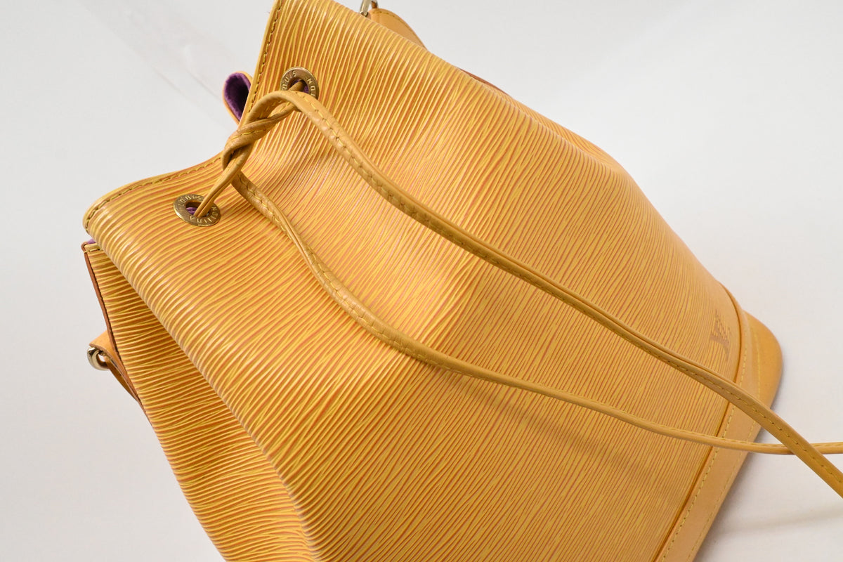 Louis Vuitton Noe in Yellow Epi Leather