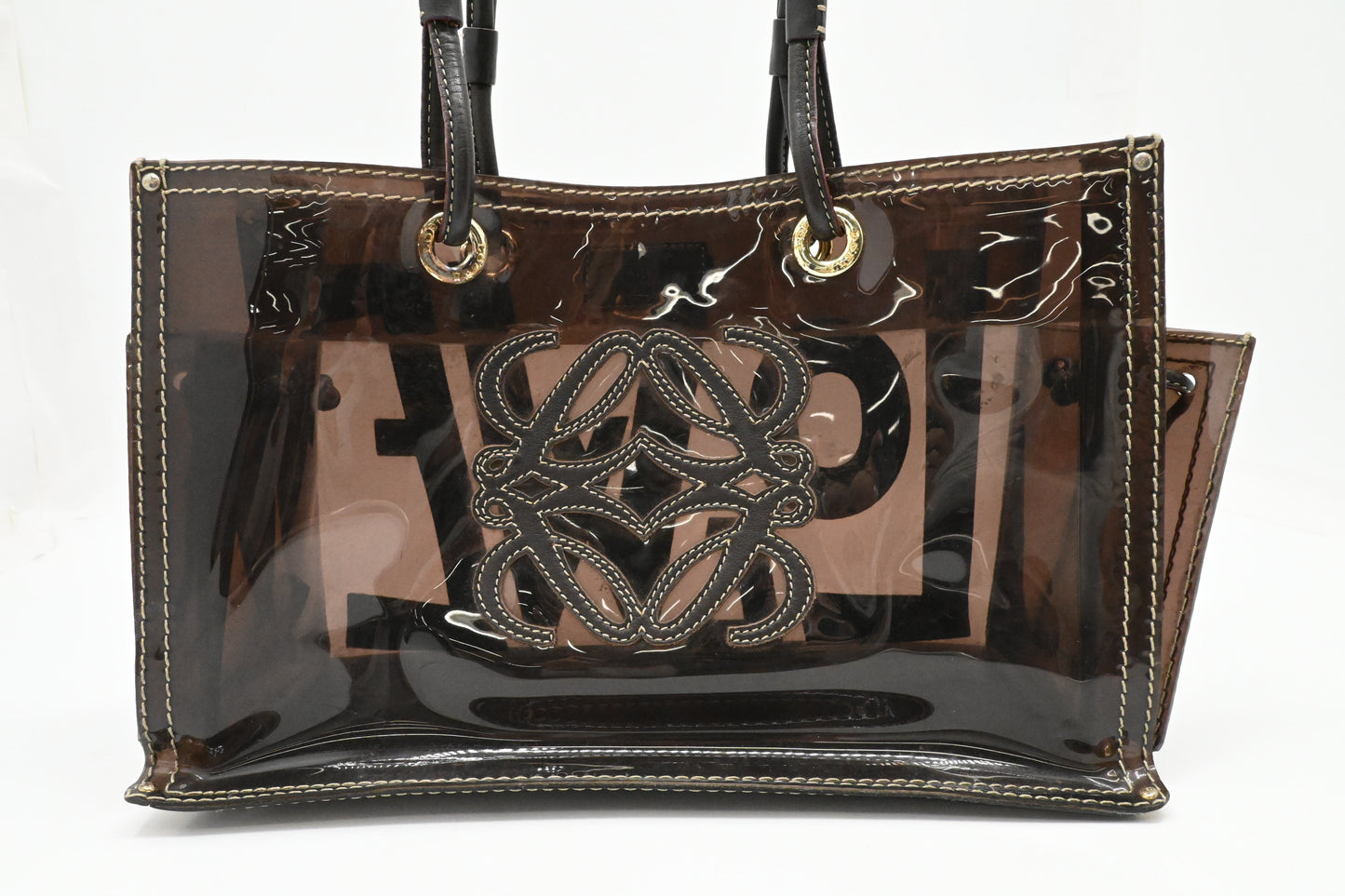 Loewe Shoulder Bag in Brown Clear Vinyl