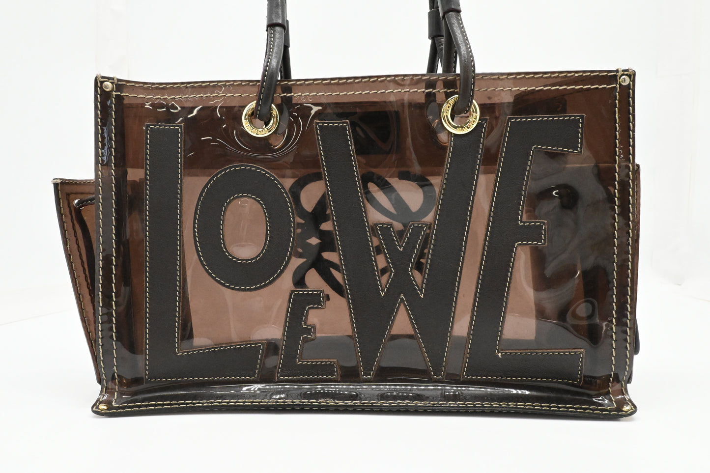 Loewe Shoulder Bag in Brown Clear Vinyl