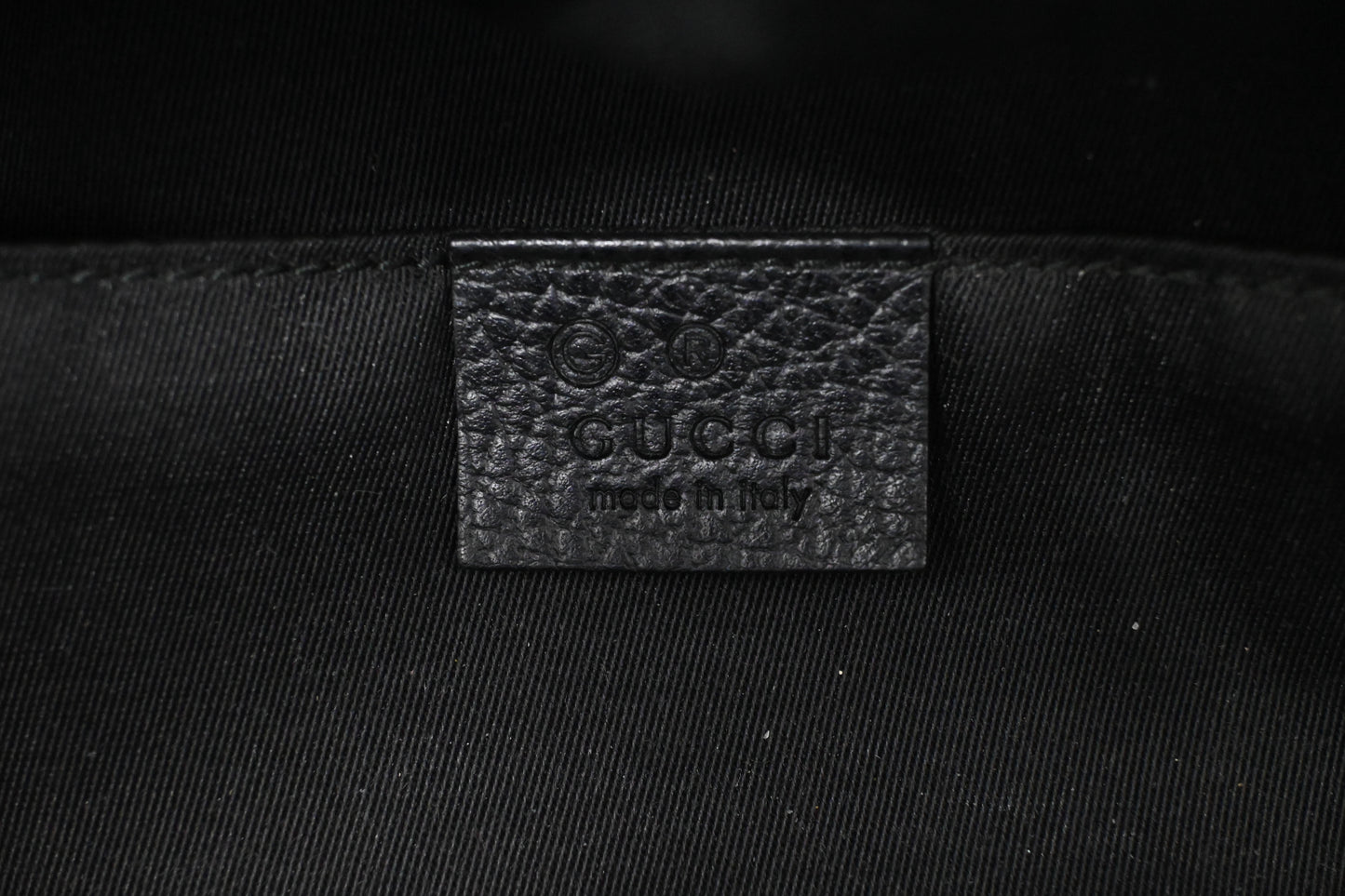 Gucci Waist Bag in Black GG Canvas