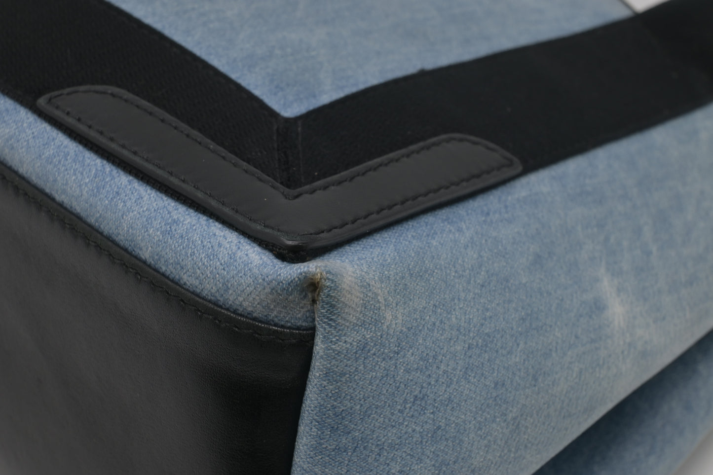 Balenciaga Navy Cabas Small Tote in Blue Coated Canvas