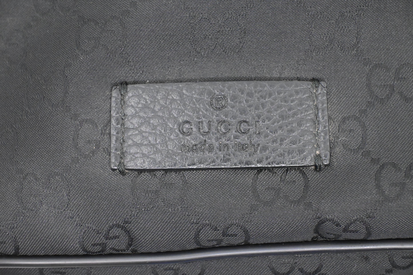 Gucci Waist Bag in Black GG Canvas