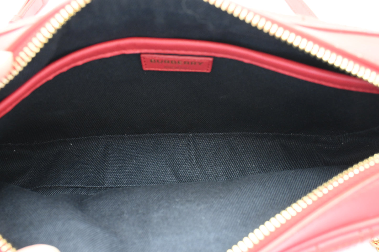 Burberry Lola Camera Bag in Red Leather