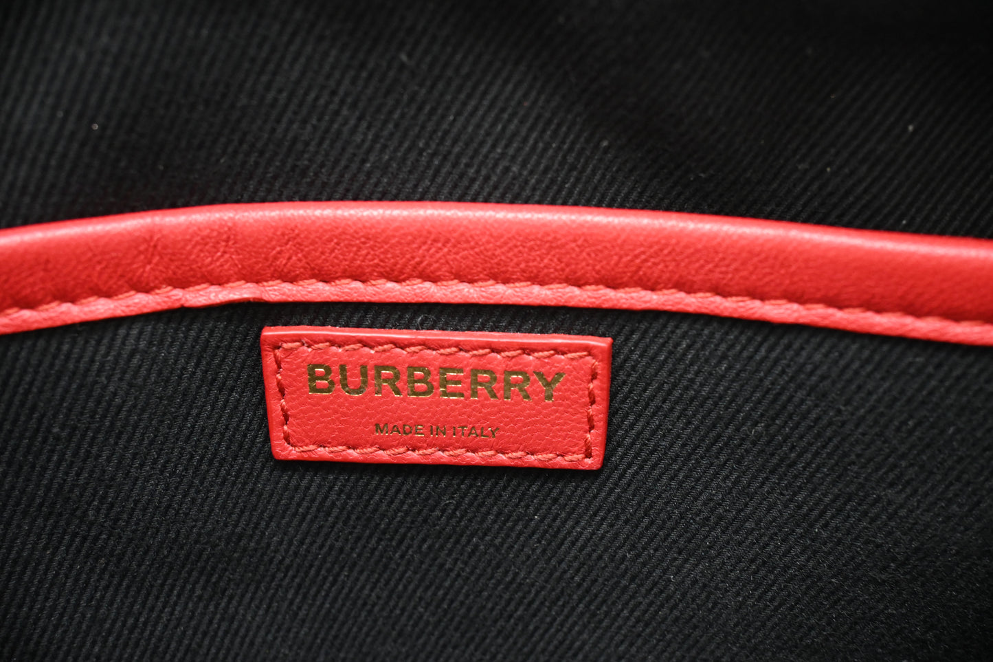 Burberry Lola Camera Bag in Red Leather