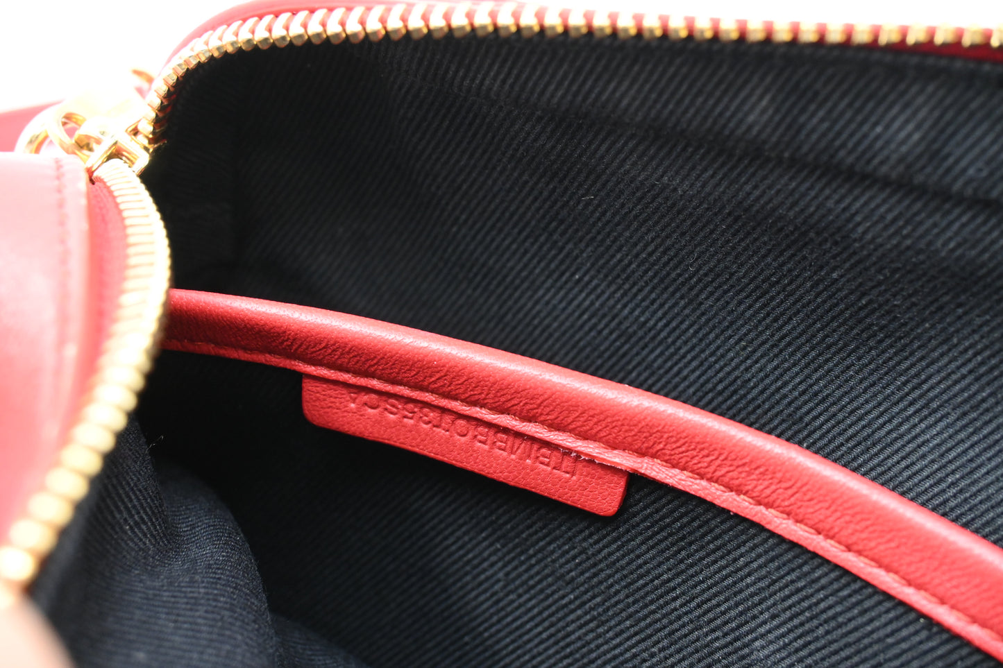 Burberry Lola Camera Bag in Red Leather