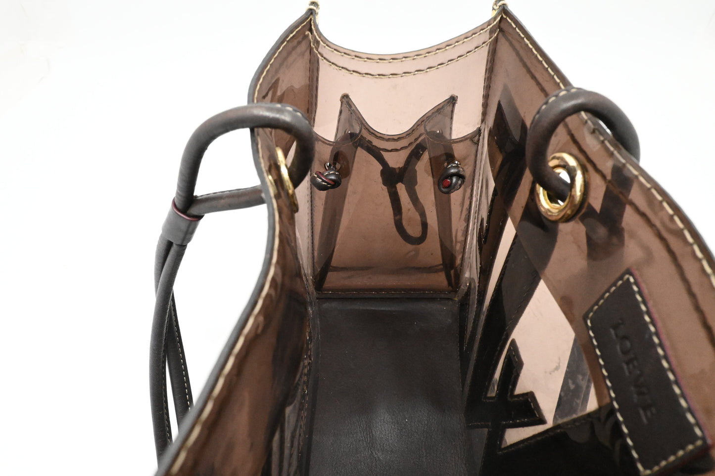 Loewe Shoulder Bag in Brown Clear Vinyl