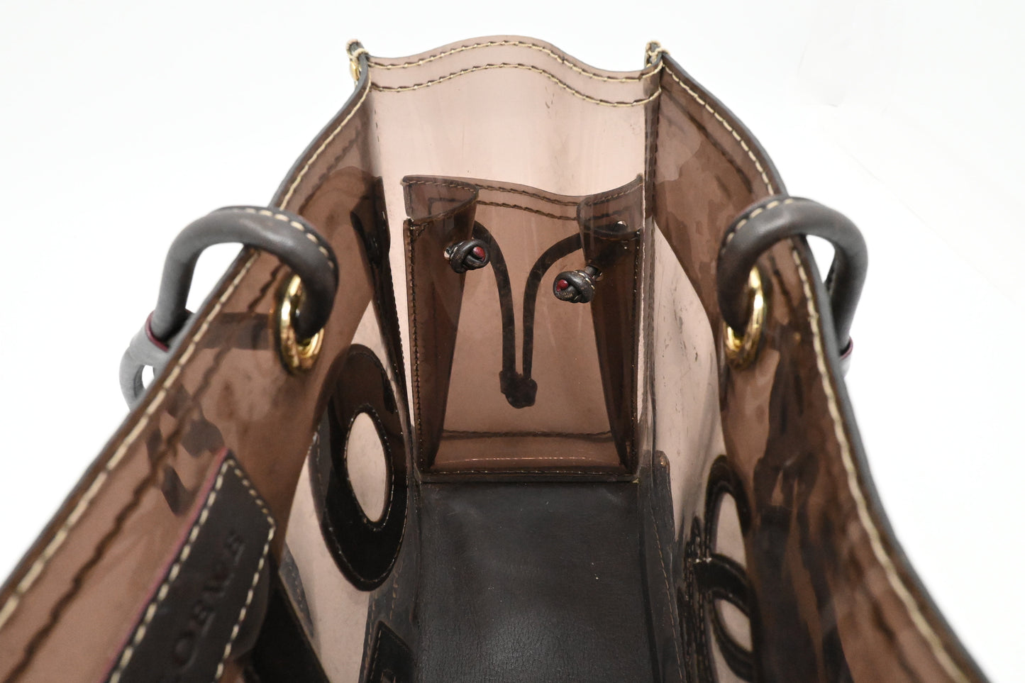 Loewe Shoulder Bag in Brown Clear Vinyl