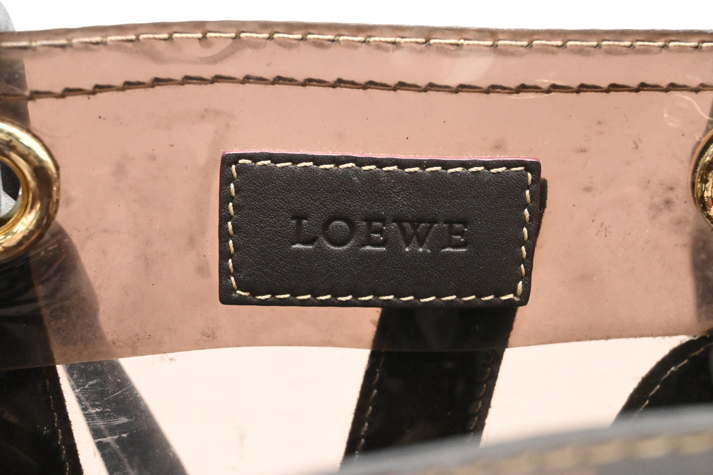 Loewe Shoulder Bag in Brown Clear Vinyl