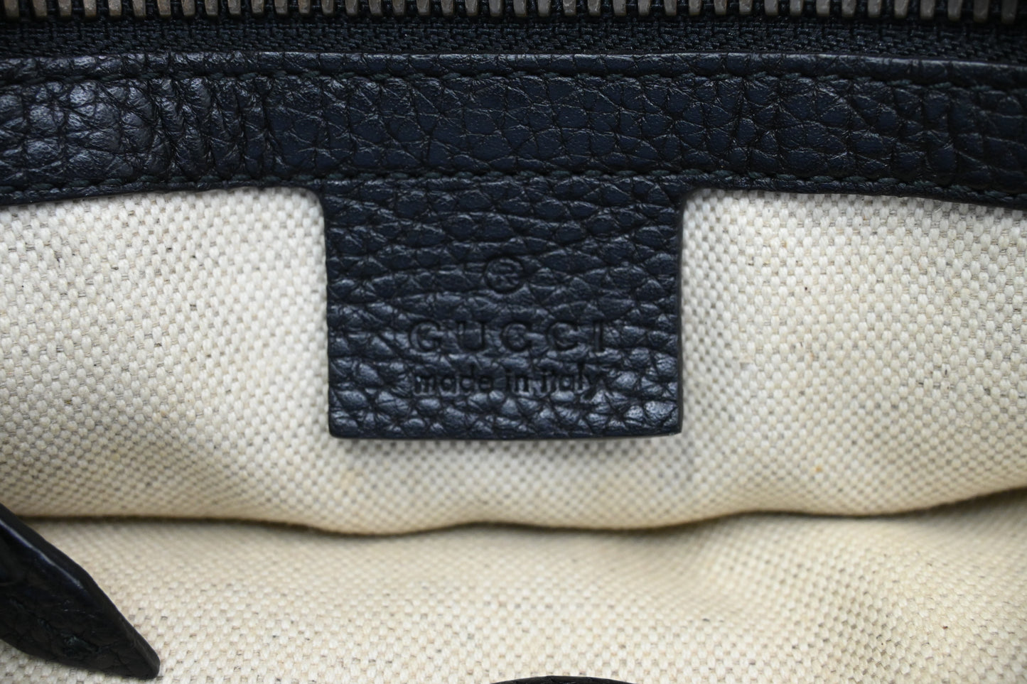 Gucci King Snake Tote in Black Leather