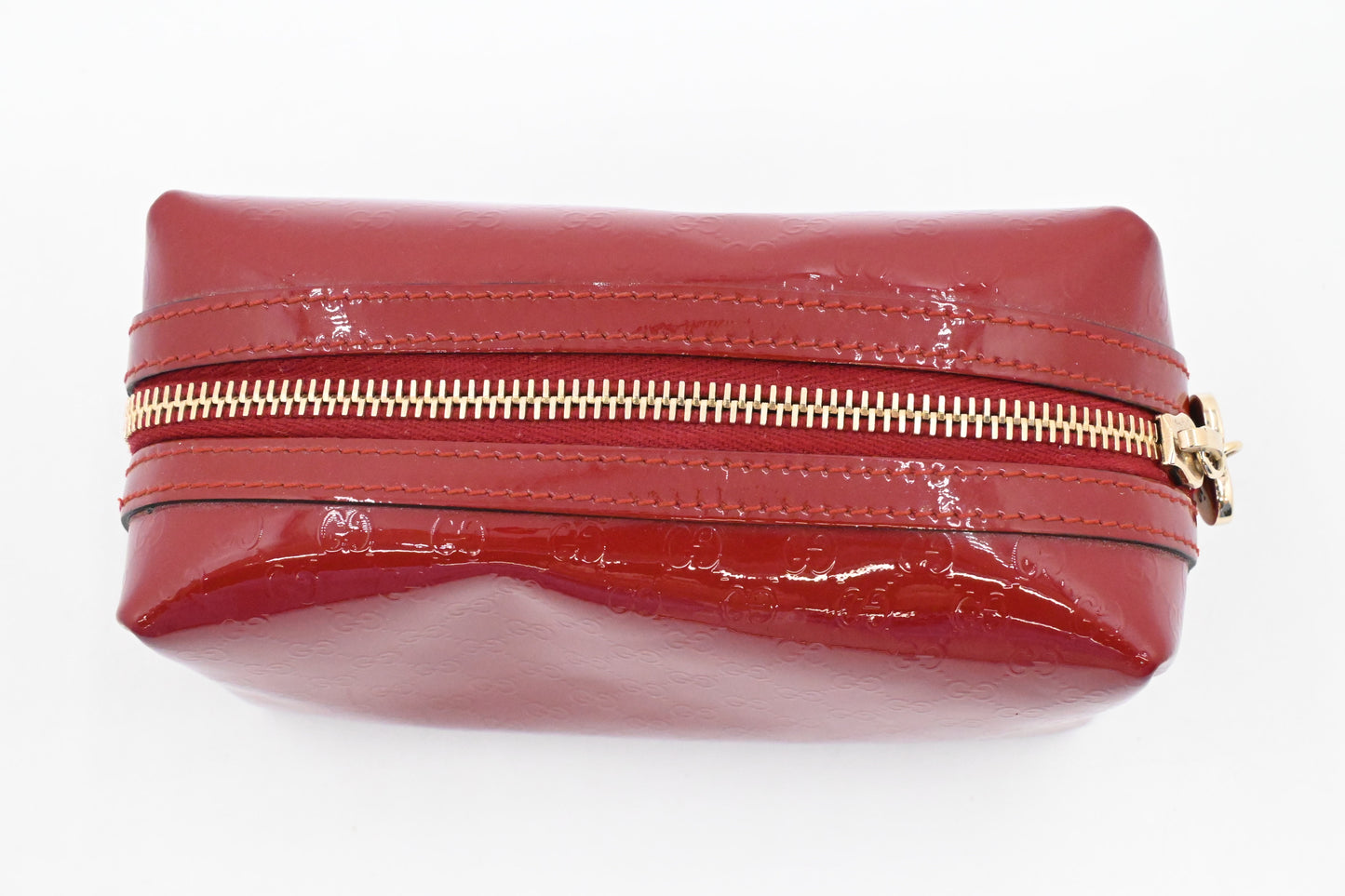 Gucci Pouch in Red Patent Leather