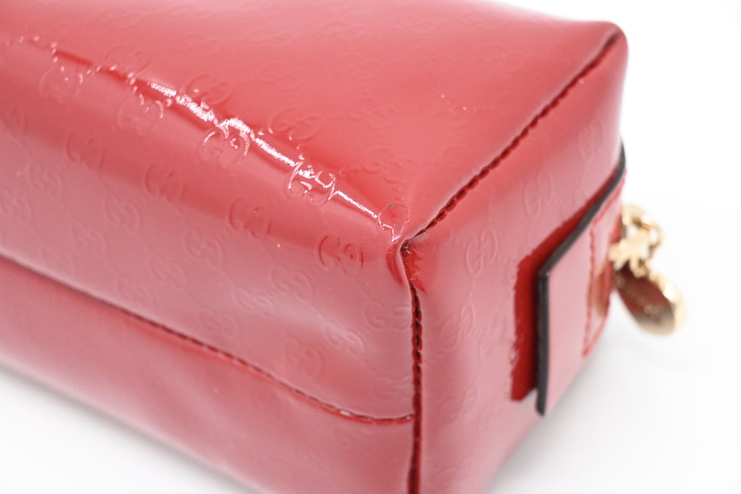 Gucci Pouch in Red Patent Leather