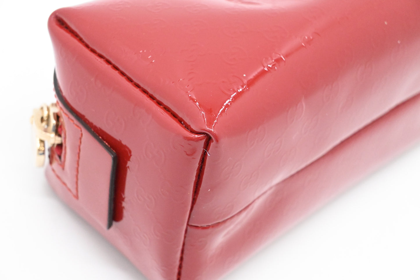 Gucci Pouch in Red Patent Leather