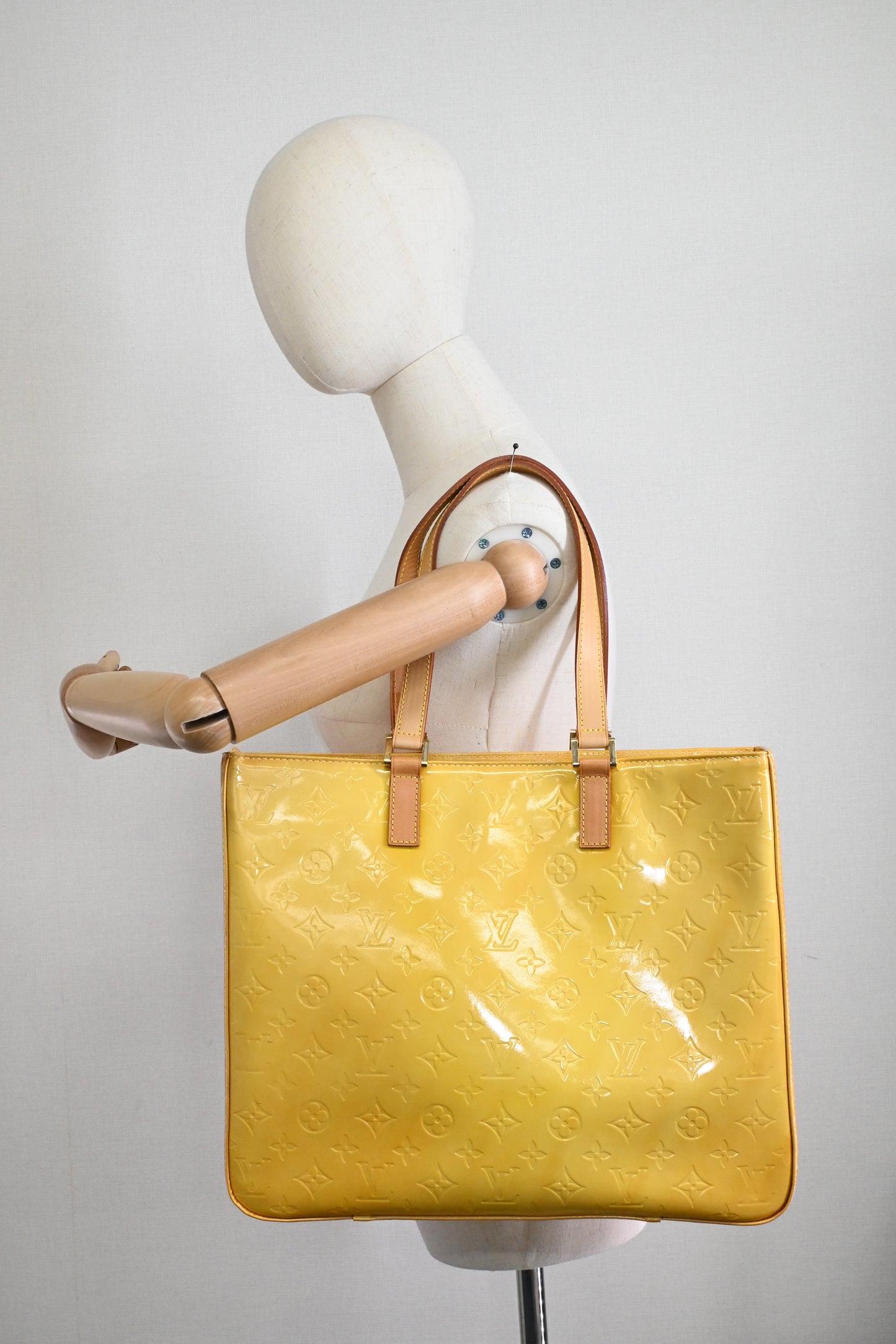 Louis Vuitton Columbus in Yellow Vernis Leather