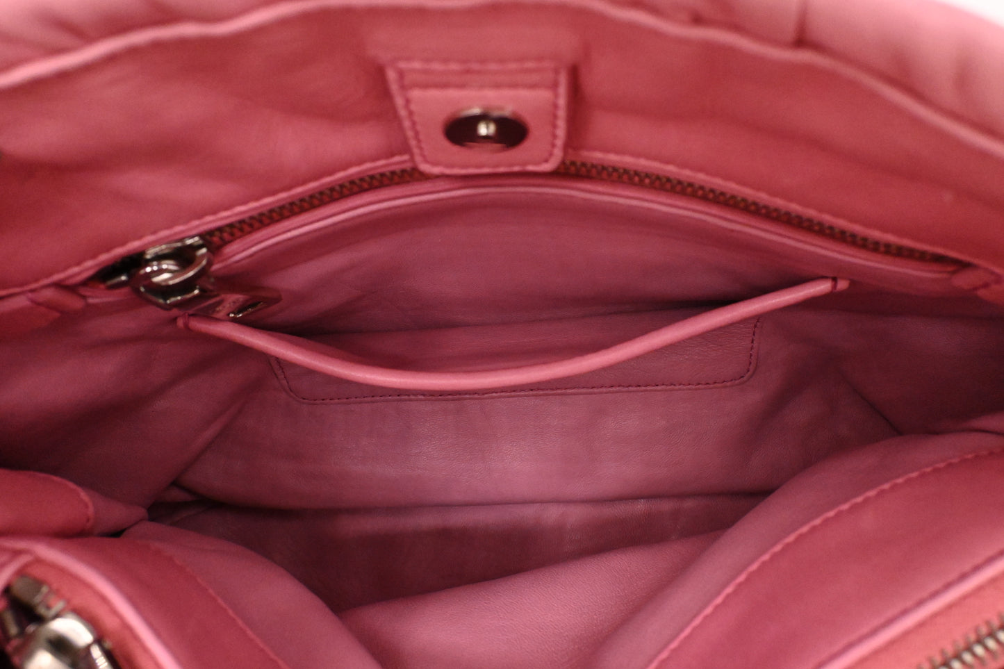 Prada Gaufre Convertible Tote Bag in Pink Leather