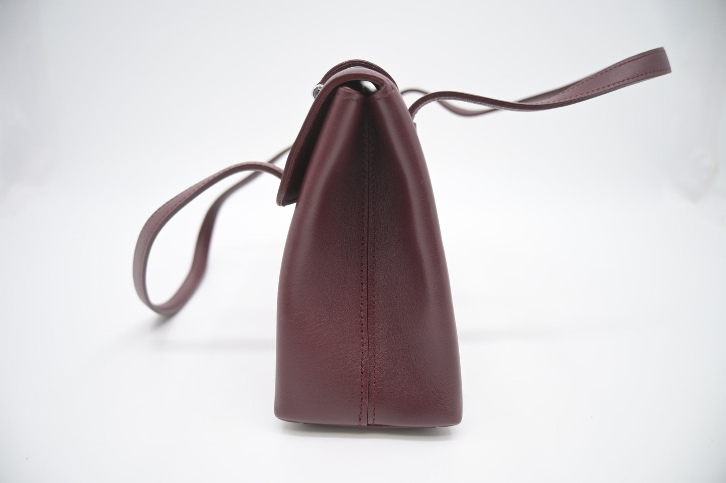 Cartier Handbag in Burgundy Leather