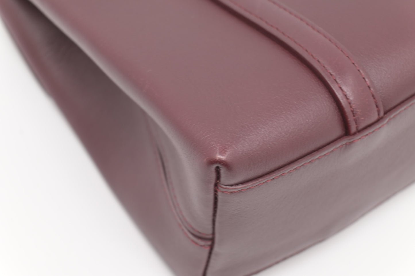 Cartier Handbag in Burgundy Leather