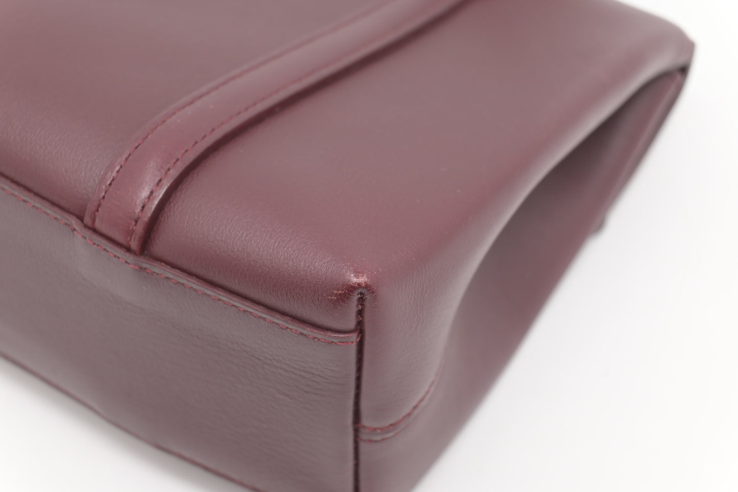 Cartier Handbag in Burgundy Leather
