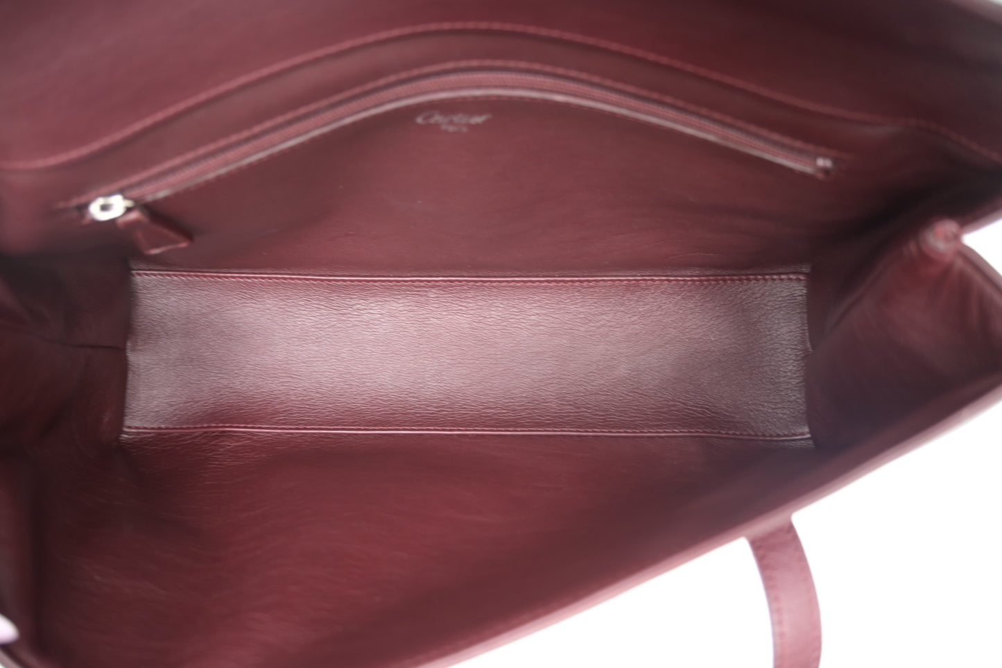 Cartier Handbag in Burgundy Leather