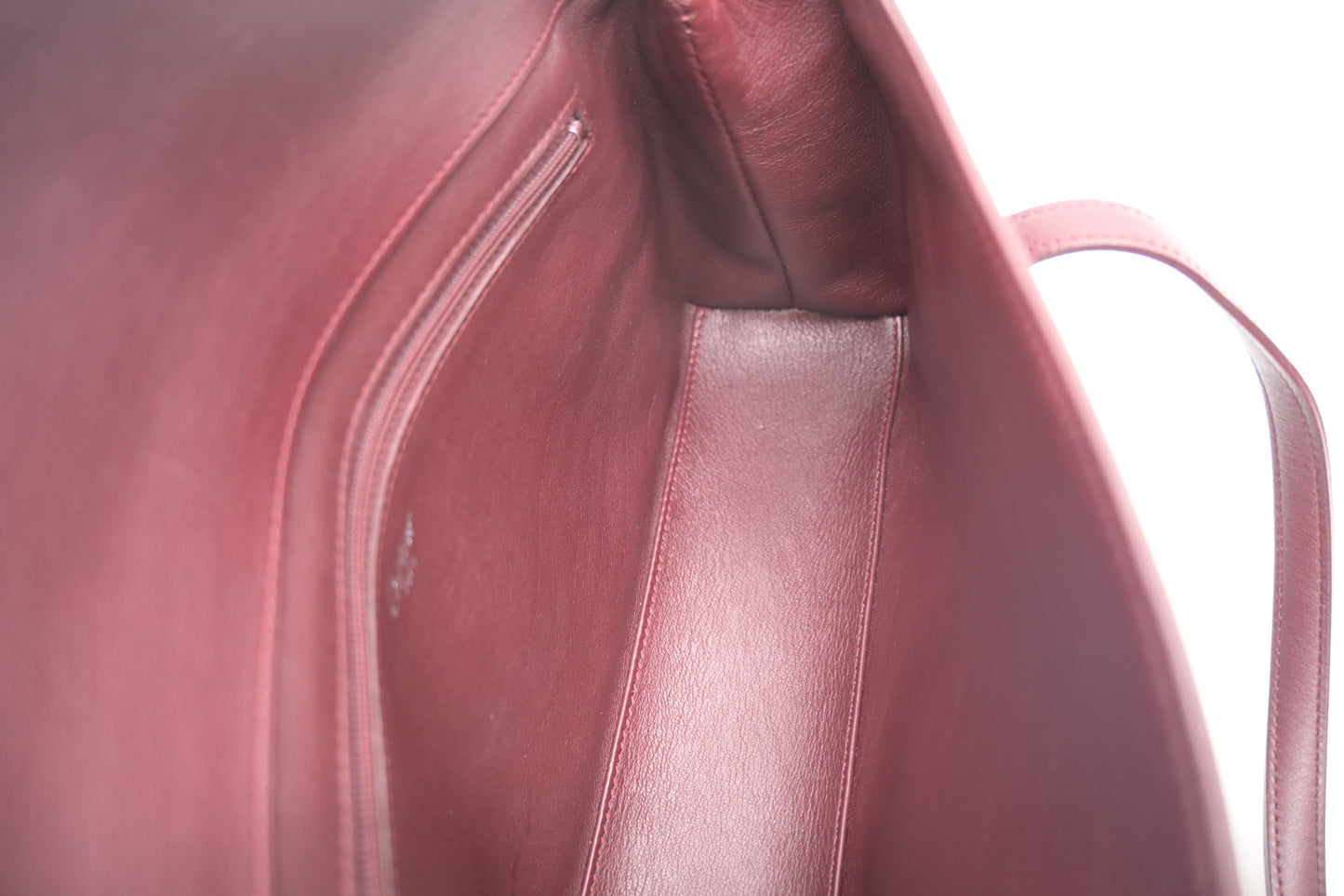 Cartier Handbag in Burgundy Leather