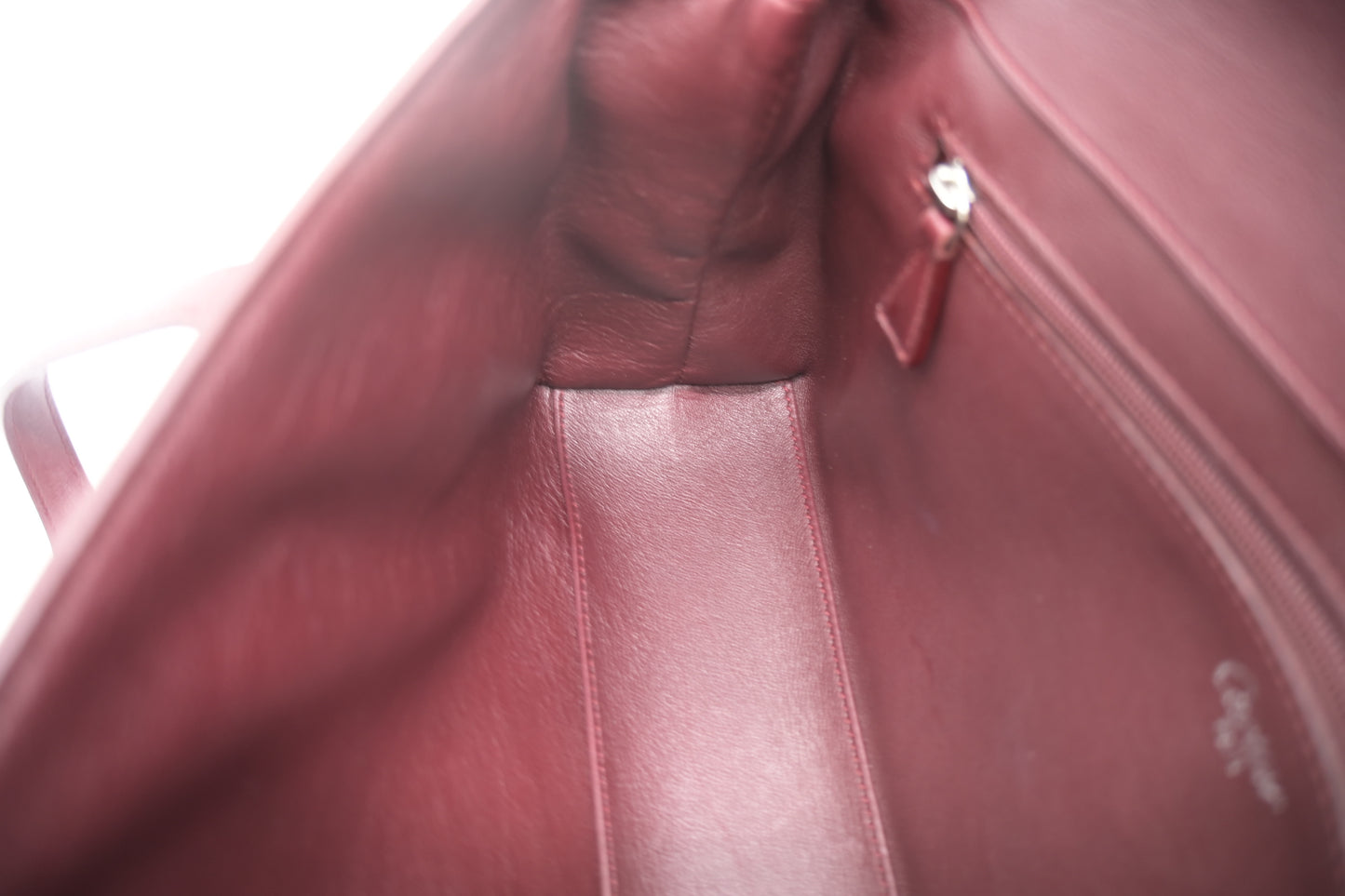 Cartier Handbag in Burgundy Leather