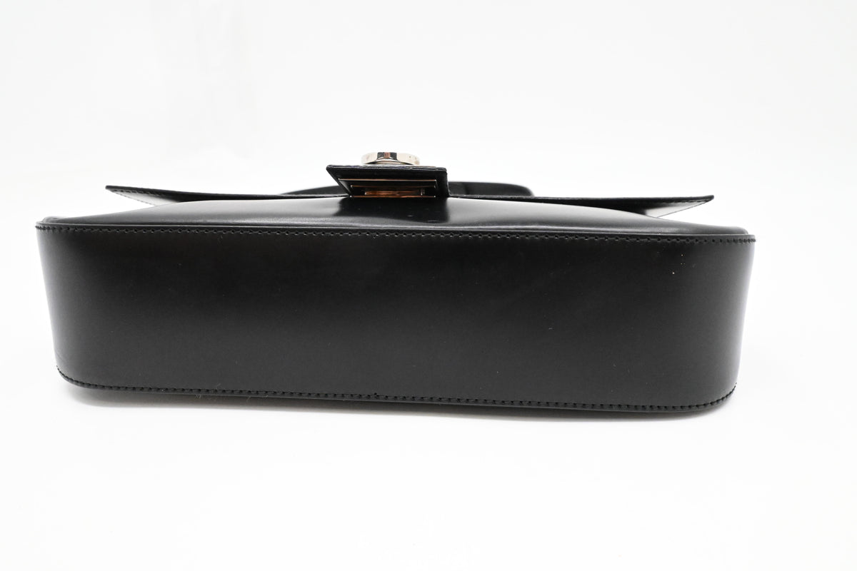 Ferragamo Shoulder Bag in Black Leather