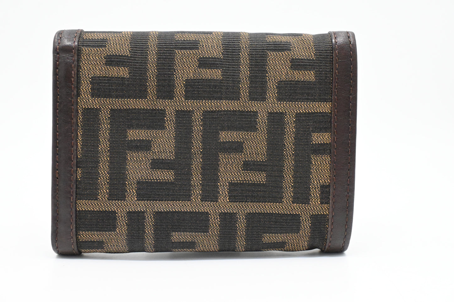 Fendi Compact Wallet in Zucca Canvas