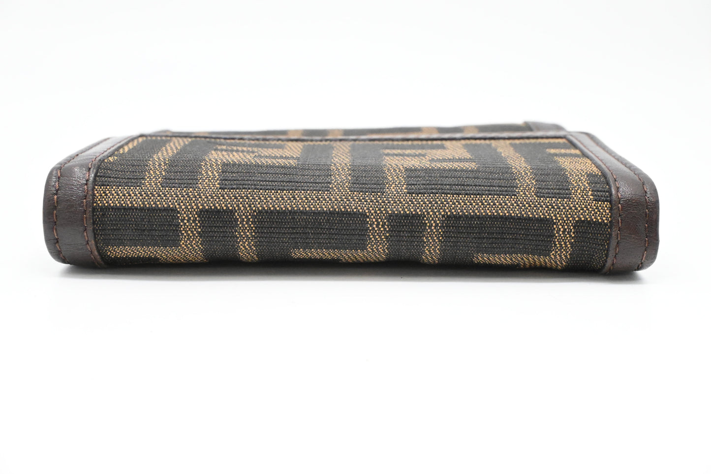 Fendi Compact Wallet in Zucca Canvas