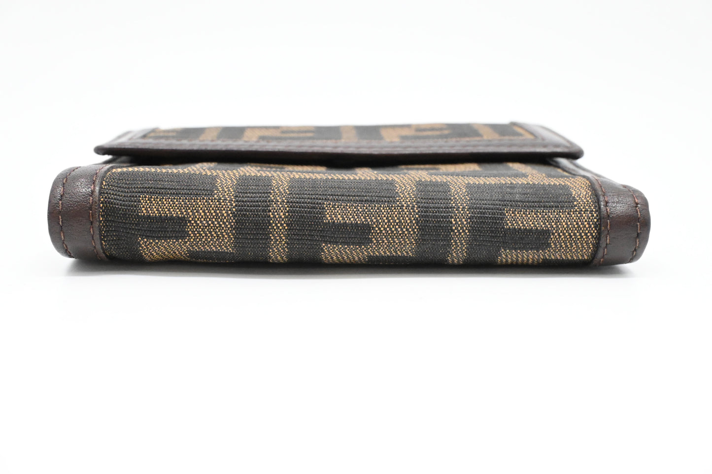Fendi Compact Wallet in Zucca Canvas