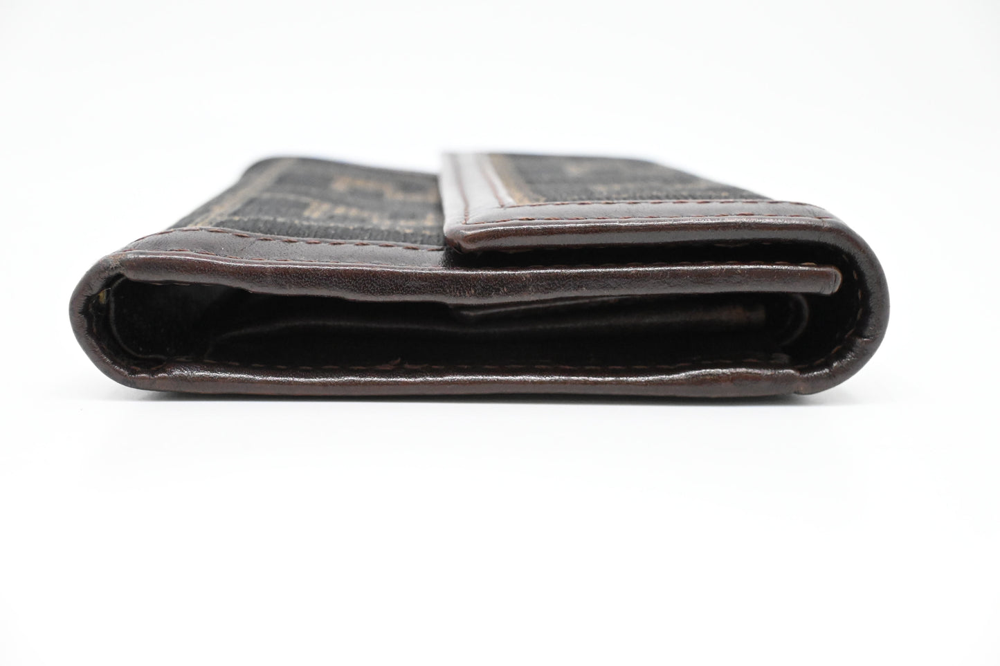 Fendi Compact Wallet in Zucca Canvas