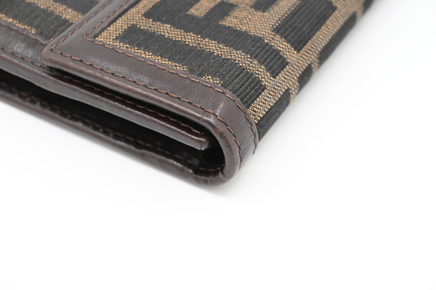Fendi Compact Wallet in Zucca Canvas