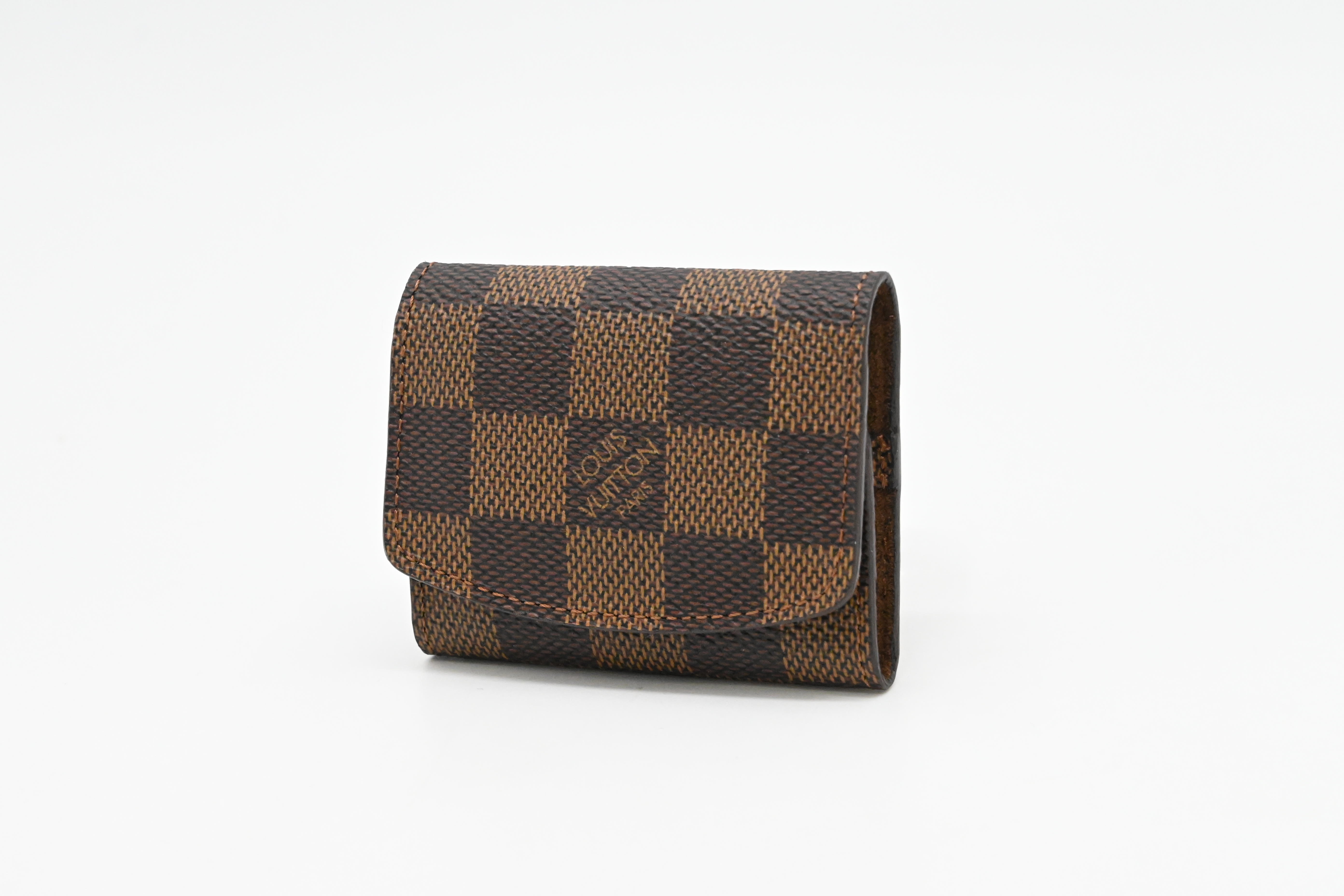 No.2010◇Louis Vuitton　モノグラム　ケース Louis Vuitton Cufflinks Case in Damier Ebene Canvas – Weekly Lux Drop