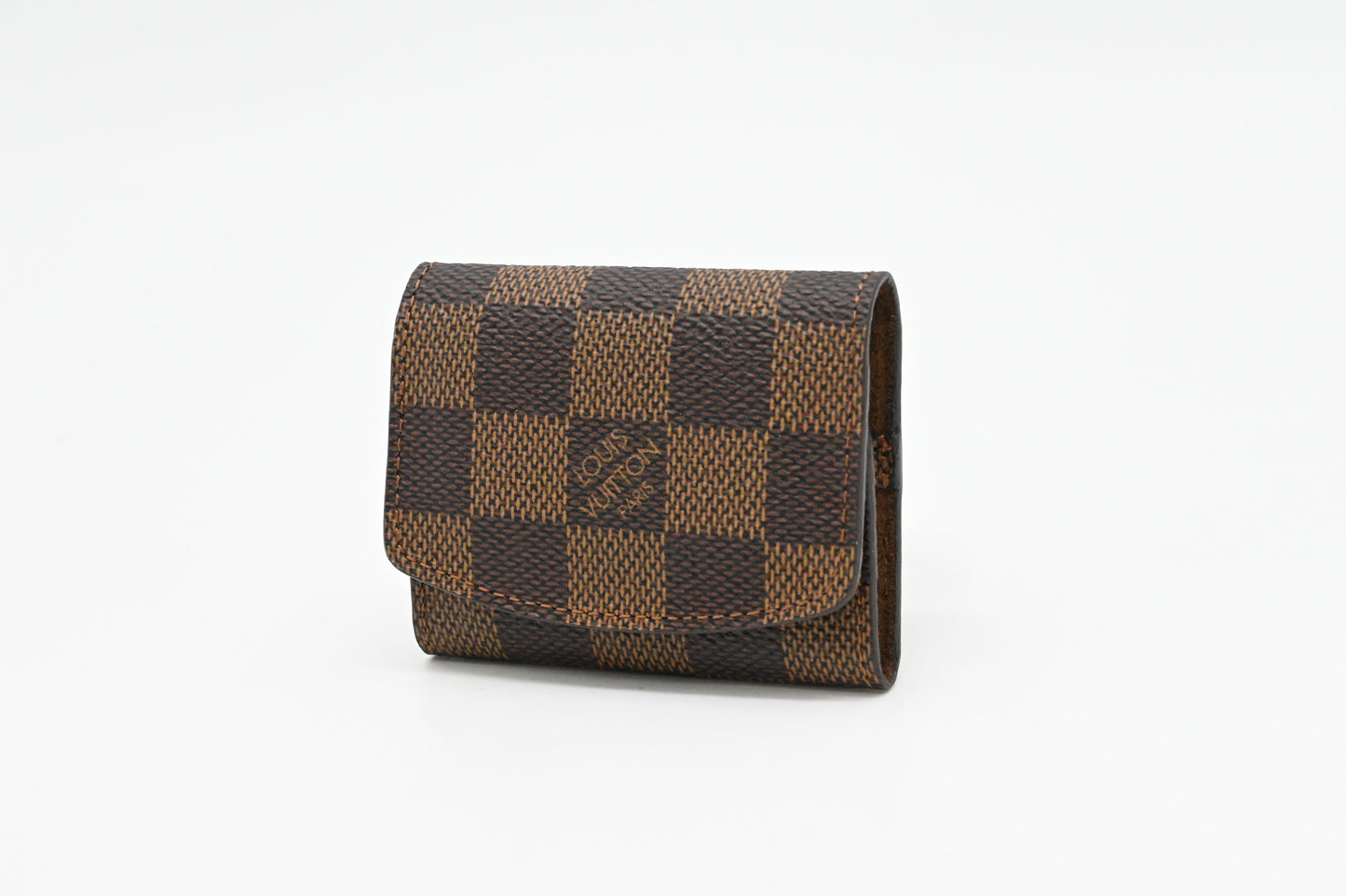 Louis Vuitton Cufflinks Case in Damier Ebene Canvas