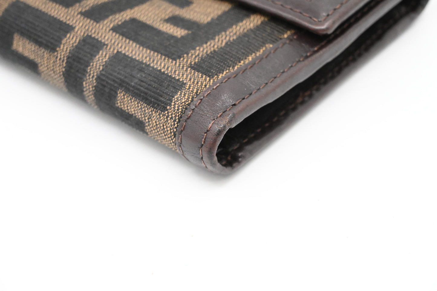 Fendi Compact Wallet in Zucca Canvas