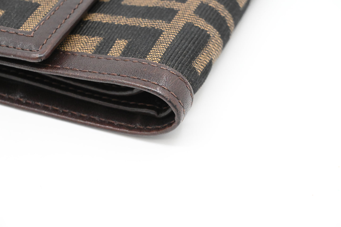 Fendi Compact Wallet in Zucca Canvas